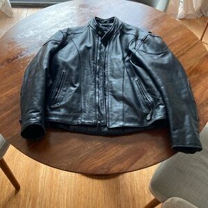Vintage Leather Motorcycle Jacket